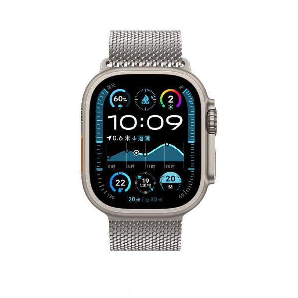 Curea smartwatch Hoco iWatch WA33 Original series umbrella buckle Milanese steel strap(44/45/46/49mm) [Original Color]