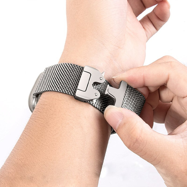 Curea smartwatch Hoco iWatch WA33 Original series umbrella buckle Milanese steel strap(44/45/46/49mm) [Original Color]
