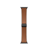 Curea smartwatch Hoco iWatch WA34 Basic series double magnet buckle silicone leather strap(38/40/41/42mm) [Brown]