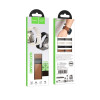Curea smartwatch Hoco iWatch WA34 Basic series double magnet buckle silicone leather strap(38/40/41/42mm) [Brown]