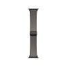 Curea smartwatch Hoco iWatch WA34 Basic series double magnet buckle silicone leather strap(44/45/46/49mm) [Dark Gray]