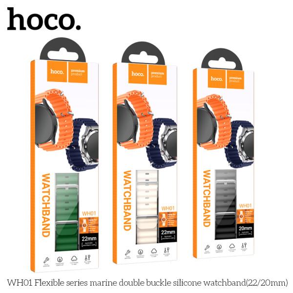 Curea smartwath Hoco WH01 Flexible (22mm) [Black]