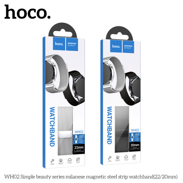 Curea smartwath Hoco WH02 Simple beauty (22mm) [Silver]