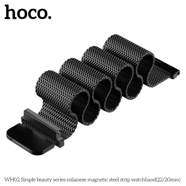 Ремешок для часов Hoco WH02 Simple beauty (22mm) [Black]