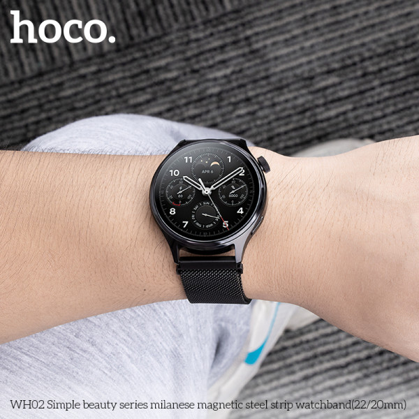 Ремешок для часов Hoco WH02 Simple beauty (22mm) [Black]