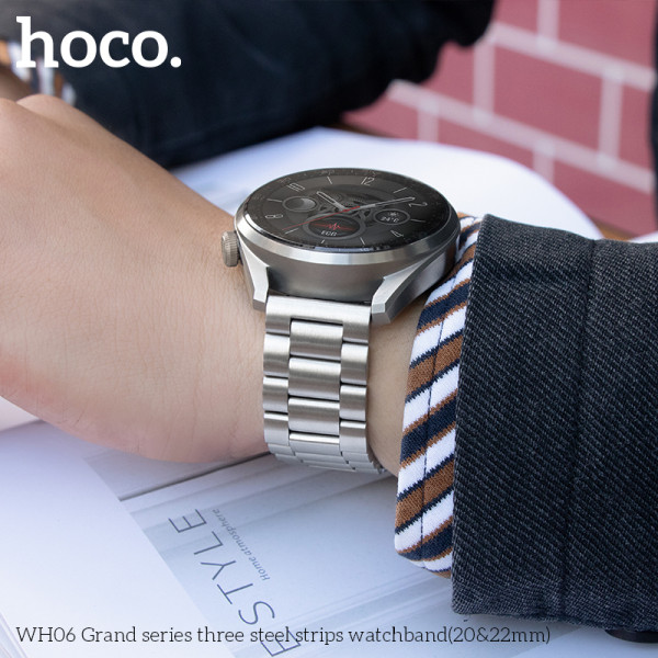 Ремешок для часов Hoco WH06 Grand series (20mm) [Silver]