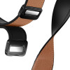Curea smartwath Hoco WH18 Basic series two-section double magnetic buckle silicone leather strap(22mm) [Brown]