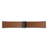 Curea smartwath Hoco WH18 Basic series two-section double magnetic buckle silicone leather strap(22mm) [Brown]