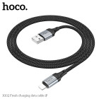 Cablu Hoco X102 Fresh charging data cable Lightning (1m) [Black]