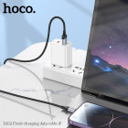 Cablu Hoco X102 Fresh charging data cable Lightning (1m) [Black]