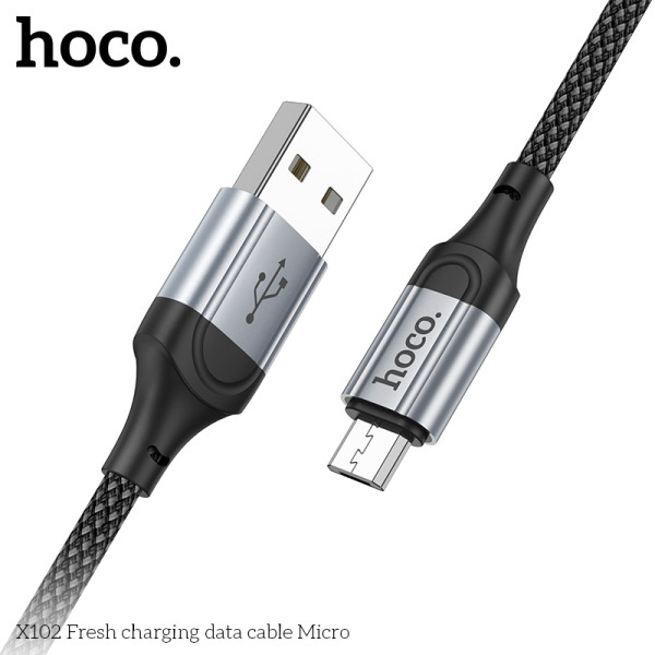 Cablu Hoco X102 Fresh charging data cable Micro USB (1m) [Black]