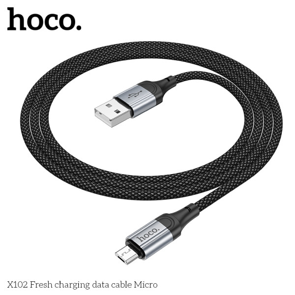 Cablu Hoco X102 Fresh charging data cable Micro USB (1m) [Black]
