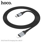 Cablu Hoco X102 Fresh PD charging data cable Lightning (1m) [Black]
