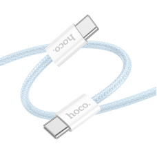 Cablu Hoco X104 Source 60W charging data cable Type-C to Type-C(L=1M) [Blue]