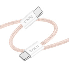 Cablu Hoco X104 Source 60W charging data cable Type-C to Type-C(L=1M) [Pink]