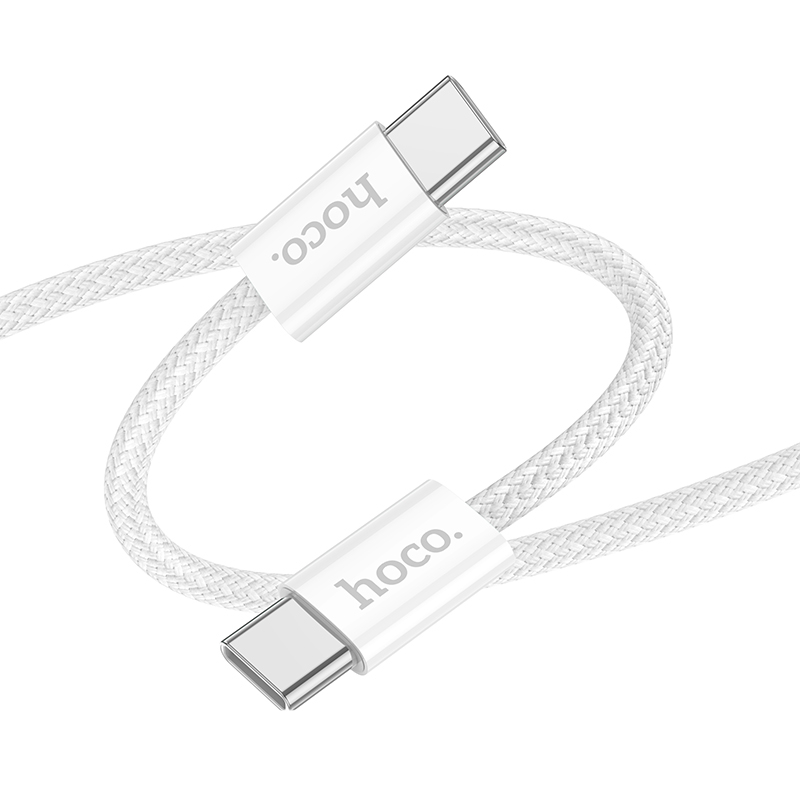 Cablu Hoco X104 Source 60W Type-C to Type-C(L=2M) [White]
