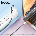 Cablu Hoco X104 Source 60W Type-C to Type-C(L=2M) [White]