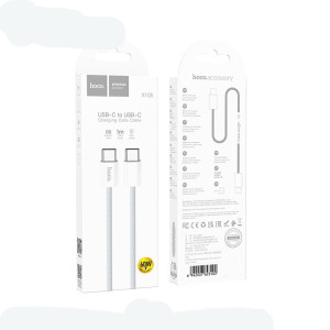 Кабель Hoco X105 Hero 60W charging data cable Type-C to Type-C [White]