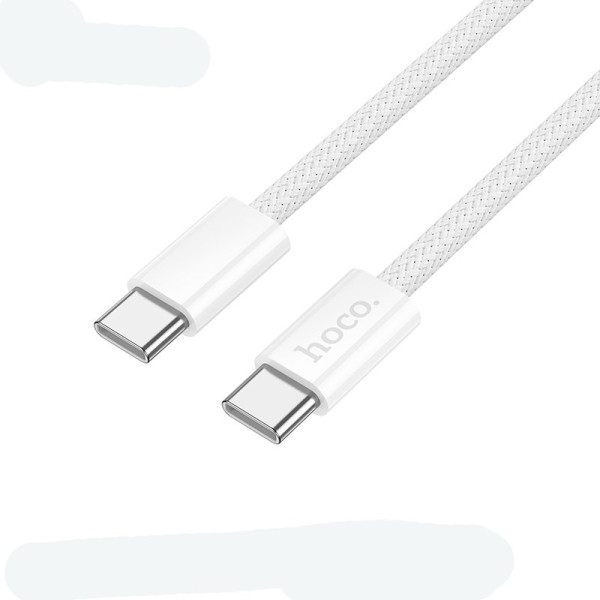 Кабель Hoco X105 Hero 60W charging data cable Type-C to Type-C [White]
