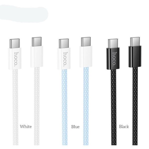 Кабель Hoco X105 Hero 60W charging data cable Type-C to Type-C [White]