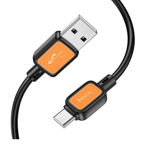 Cablu Hoco X108 Benefit silicone charging data Type-C (1m) [Black]