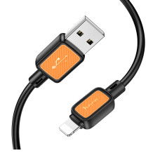 Кабель Hoco X108 Benefit PD silicone charging data iP (1m) [Black]