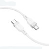 Кабель Hoco X109 Energy 60W silicone charging data cable C to C (L=1M) [White]