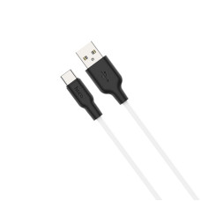 Cablu Hoco X21 Plus Silicone Charging Cable Type-C (1m) [Black-White]