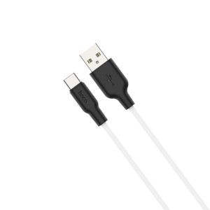 Cablu Hoco X21 Plus Silicone Charging Cable Type-C (1m) [Black-White]
