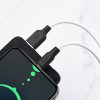 Cablu Hoco X21 Plus Silicone Charging Cable Type-C (1m) [Black-White]