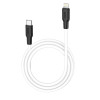 Кабель Hoco X21 Plus Silicone PD charging data for iP (1m) [Black-and-White]