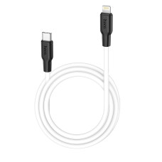 Кабель Hoco X21 Plus Silicone PD charging data for iP (1m) [Black-and-White]