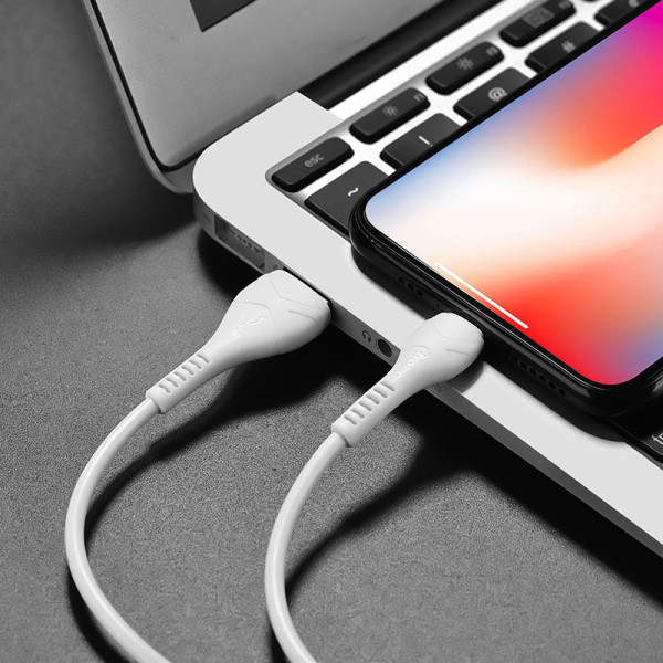 Cablu Hoco X37 Cool power Lightning 2.4A (1m) [White]