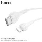 Cablu Hoco X37 Cool power PD charging data cable Lightning (1m) [White]