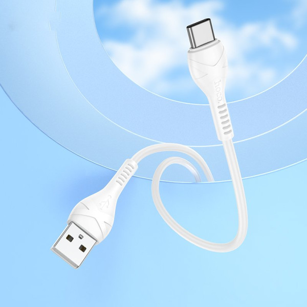 Кабель Hoco X37 Cool power charging data cable for Type-C (L=0.5M) [White]