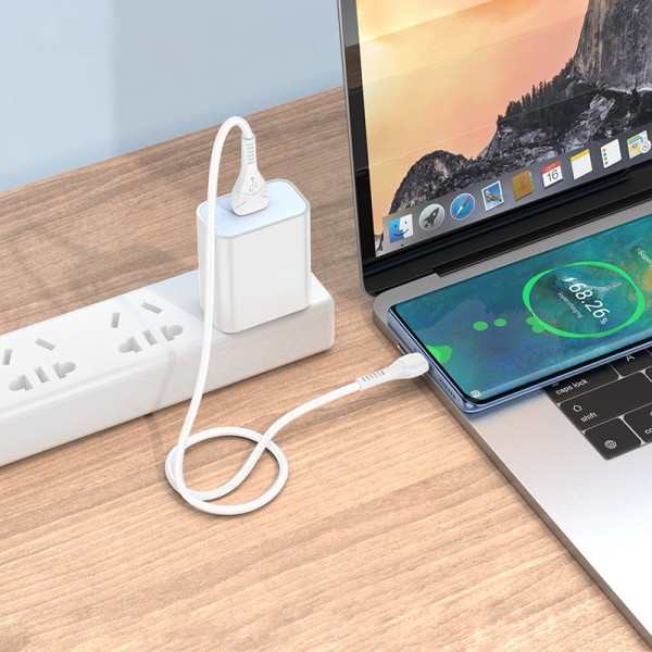 Кабель Hoco X37 Cool power charging data cable for Type-C (L=0.5M) [White]