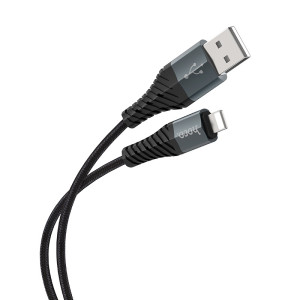 Cablu Hoco X38 Cool Lightning 2.4A (1m) [Black]