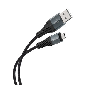 Cablu Hoco X38 Cool Micro USB 2.4A (1m) [Black]