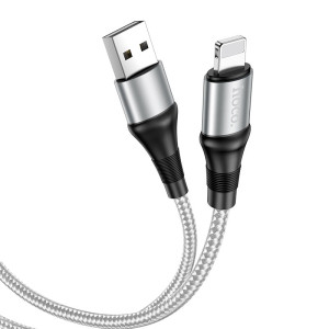 Cablu Hoco X50 Excellent Lightning 2.4A (1m) [Gray]
