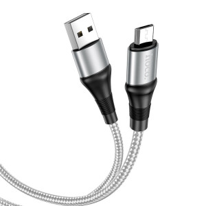 Cablu Hoco X50 Excellent Micro USB 2.4A (1m) [Grey]
