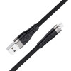 Cablu Hoco X53 Angel Silicone Charging Data Cable Micro USB 2.4A (1m) [Black]