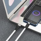 Cablu Hoco X53 Angel Silicone Charging Data Cable Micro USB 2.4A (1m) [White]