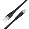 Кабель Hoco X53 Angel Silicone Charging Data Cable Type-C 3A (1м) [Black]