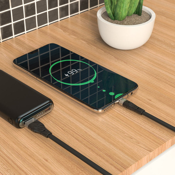 Кабель Hoco X53 Angel Silicone Charging Data Cable Type-C 3A (1м) [Black]