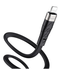 Кабель Hoco X53 Angel Silicone Charging Data Cable Lightning 2.4A (1м) [Black]