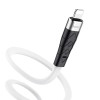 Cablu Hoco X53 Angel Silicone Charging Data Cable Lightning 2.4A (1m) [White]