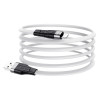 Cablu Hoco X53 Angel Silicone Charging Data Cable Lightning 2.4A (1m) [White]