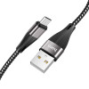 Cablu Hoco X57 Blessing Micro USB 2.4A (1m) [Black]