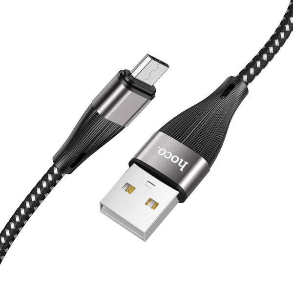 Cablu Hoco X57 Blessing Micro USB 2.4A (1m) [Black]
