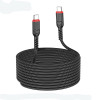 Кабель Hoco X59 Victory 60W charging data cable Type-C to Type-C (L=3M) [Black]